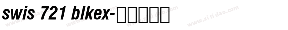 swis 721 blkex字体转换